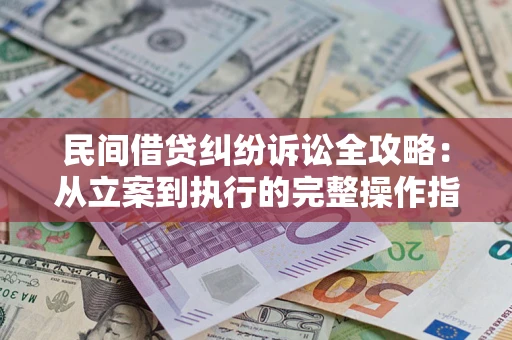 武汉民间借贷纠纷诉讼全攻略：从立案到执行的完整操作指南