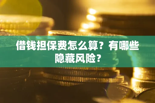 武汉借钱担保费怎么算？有哪些隐藏风险？
