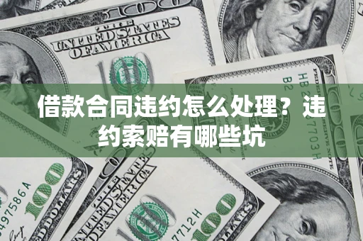 武汉借款合同违约怎么处理？违约索赔有哪些坑