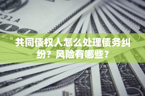 武汉共同债权人怎么处理债务纠纷？风险有哪些？