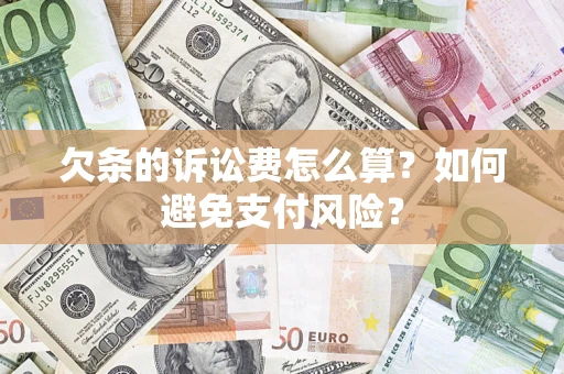 武汉欠条的诉讼费怎么算？如何避免支付风险？