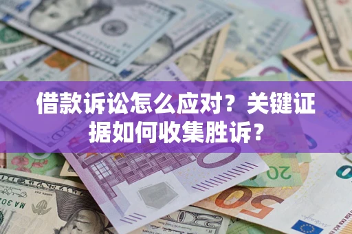 武汉借款诉讼怎么应对？关键证据如何收集胜诉？